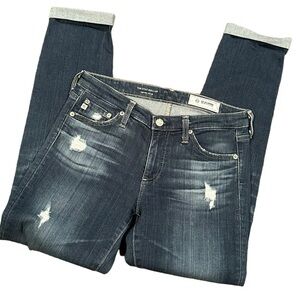 Adriano Goldschmied AG ED Denim The Stilt Cigarette Roll Up Jeans Women Sz 27